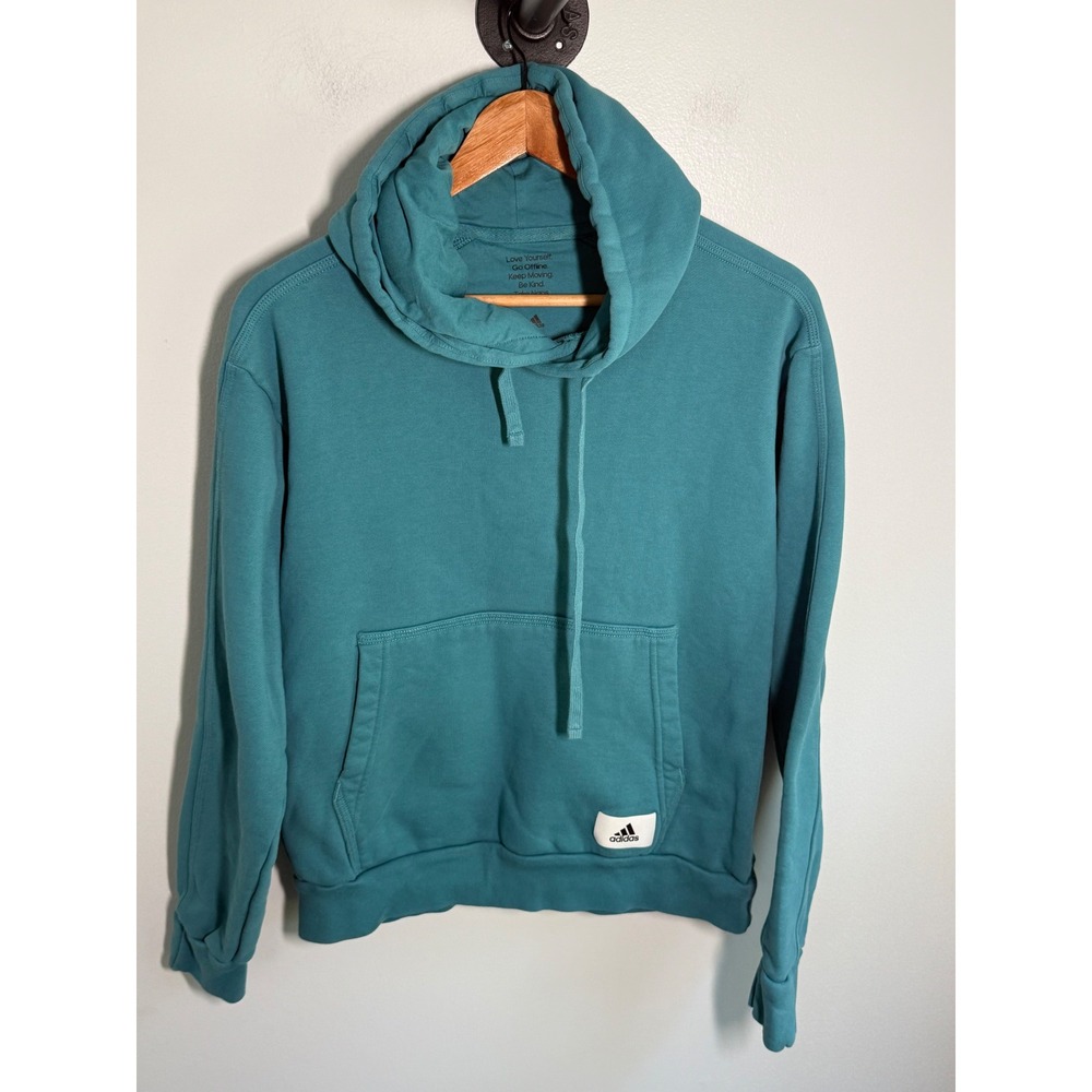 Adidas Take Naps Dream Big Hoodie Teal Blue Pullover Sweatshirt Small
